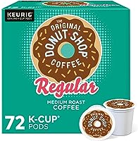 The Original Donut Shop Regular Keurig Single-Serve K-Cup Pods, Medium Roast Coffee, 72 Count (6 Packs of 12)